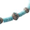 Genuine turquoise and diamond necklace - Image 2