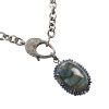 Diamond, Labradorite and blue sapphire necklace - Image 2