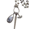 Pyrite and diamond charm necklace - Image 2